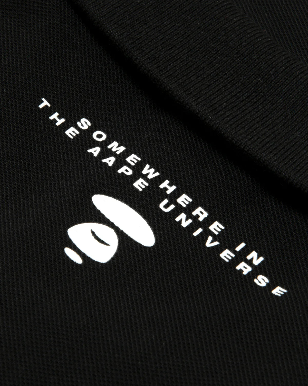 A patch polo shirt