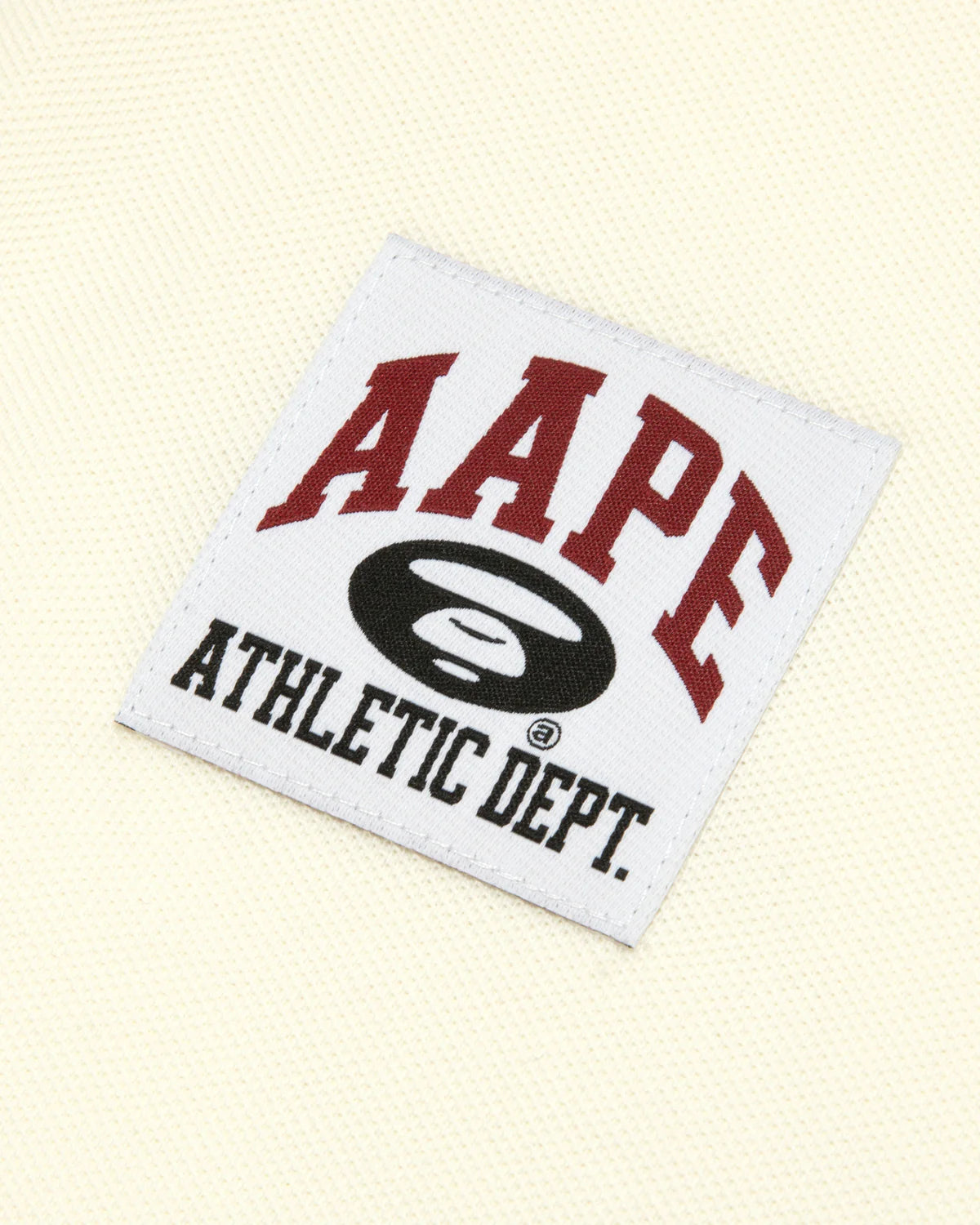 A patch polo shirt