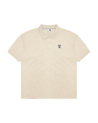 AAPENOW moonface logo polo shirt