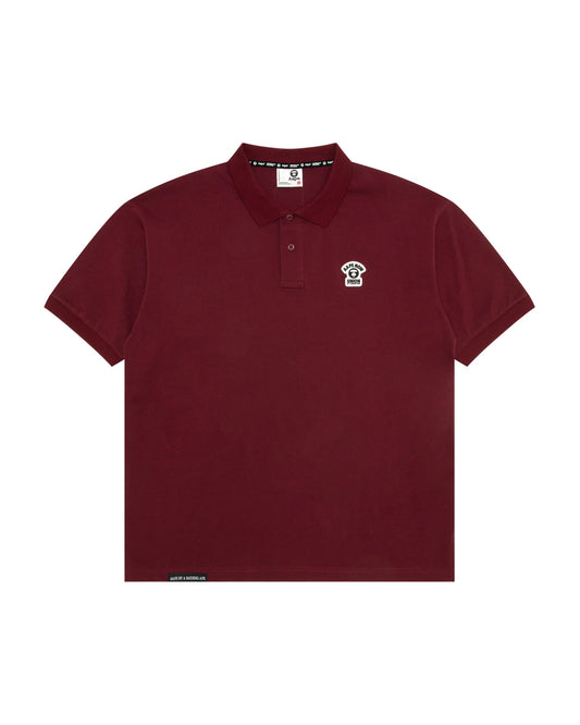 AAPENOW moonface logo polo shirt