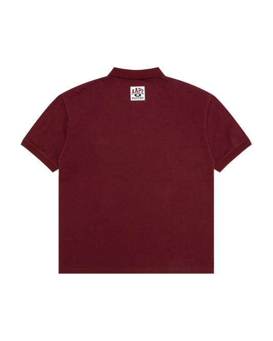 AAPENOW moonface logo polo shirt
