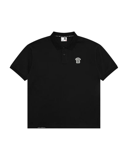 AAPENOW moonface logo polo shirt