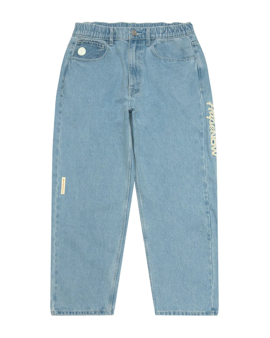 AAPENOW moonface logo jeans