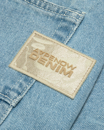 AAPENOW moonface logo jeans