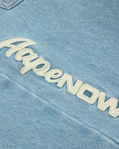 AAPENOW moonface logo jeans