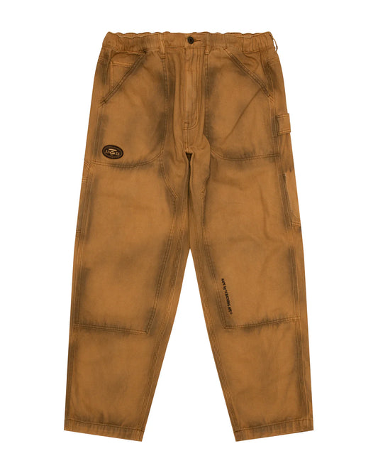 Moonface logo washed pants