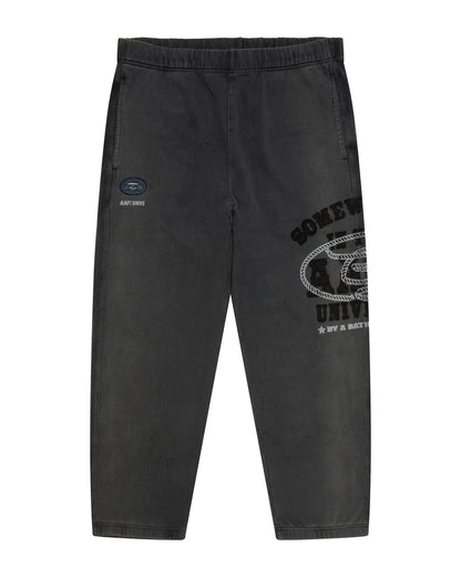 AAPEUNVS moonface logo sweat pants