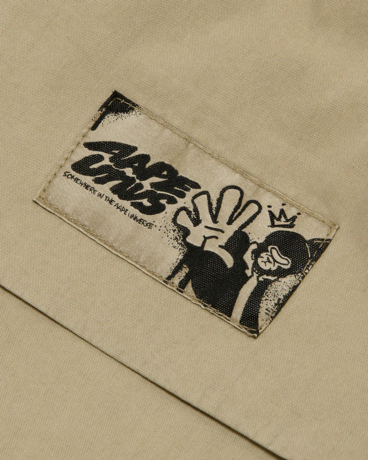 AAPEUNVS moonface logo wide-leg utility pants