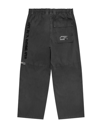 AAPEUNVS moonface logo wide-leg utility pants