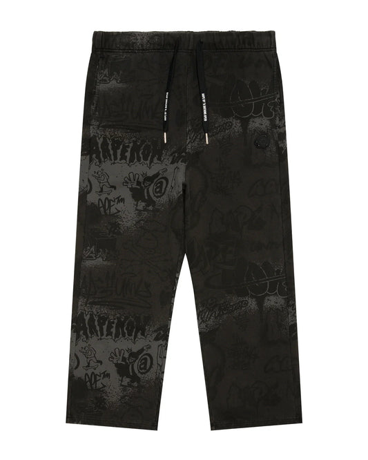 AAPEUNVS graffiti print sweat pants