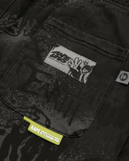 AAPEUNVS graffiti print sweat pants