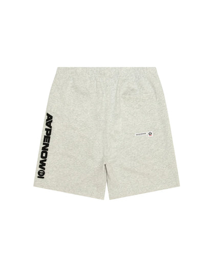 AAPENOW moonface logo sweat shorts