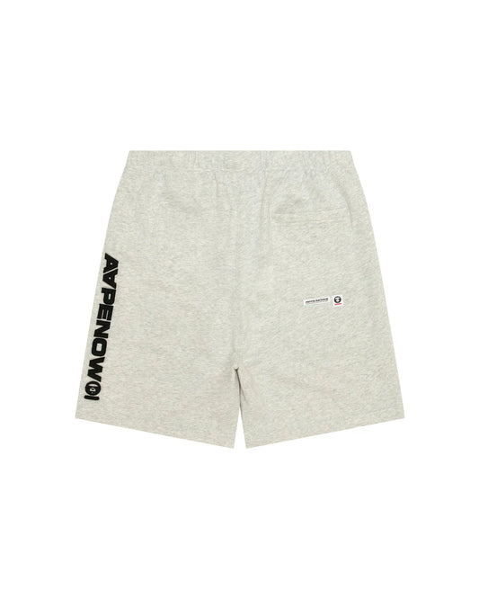 AAPENOW moonface logo sweat shorts