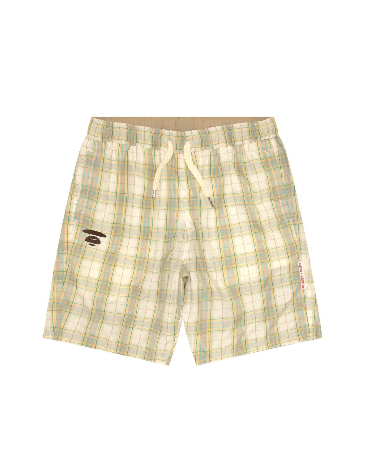 AAPEUNVS moonface logo patch shorts