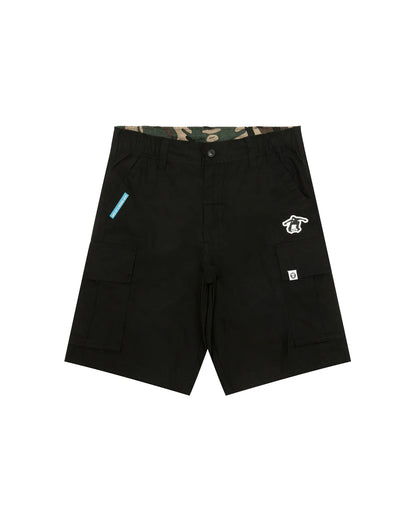 Moonface logo cargo shorts
