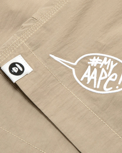 Moonface logo patch shorts