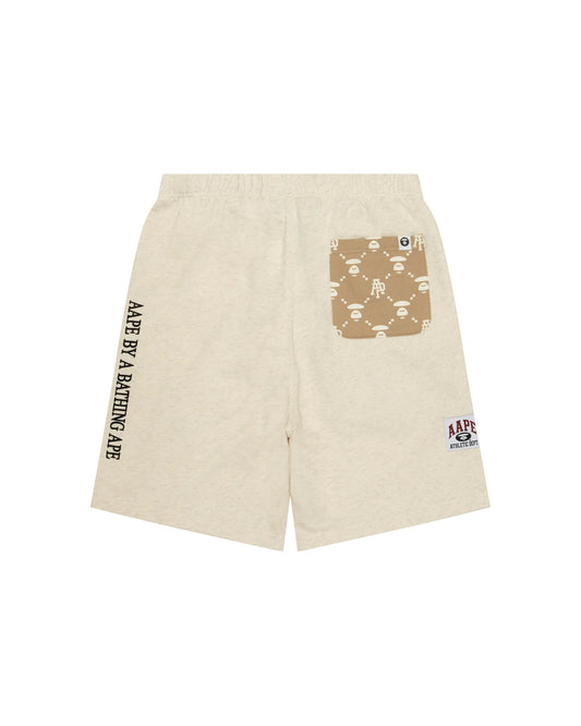 AAPENOW moonface logo sweat shorts