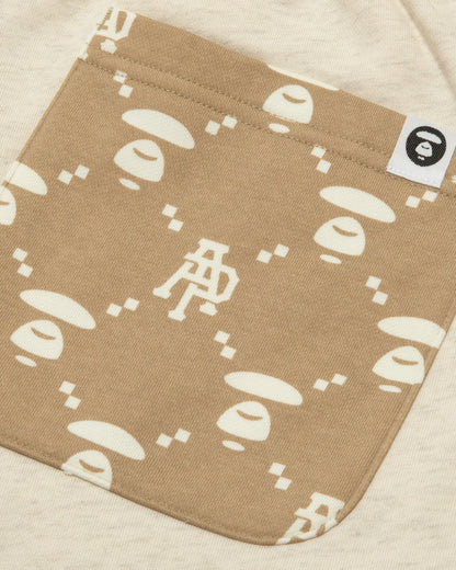 AAPENOW moonface logo sweat shorts