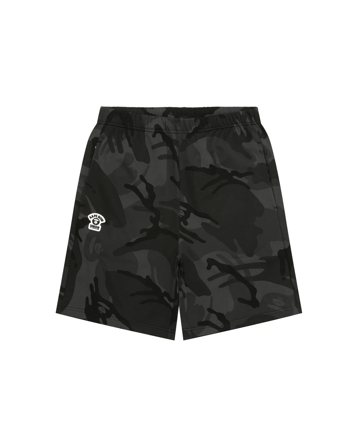 AAPENOW moonface logo sweat shorts