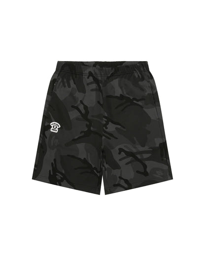 AAPENOW moonface logo sweat shorts
