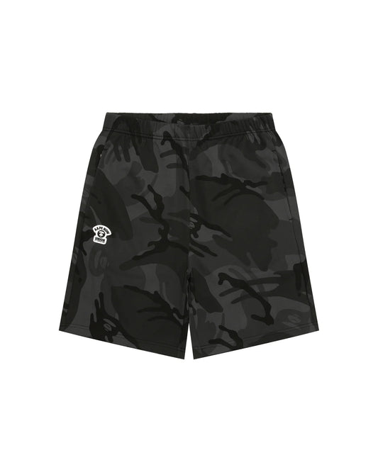 AAPENOW moonface logo sweat shorts