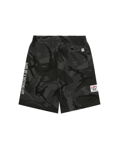AAPENOW moonface logo sweat shorts