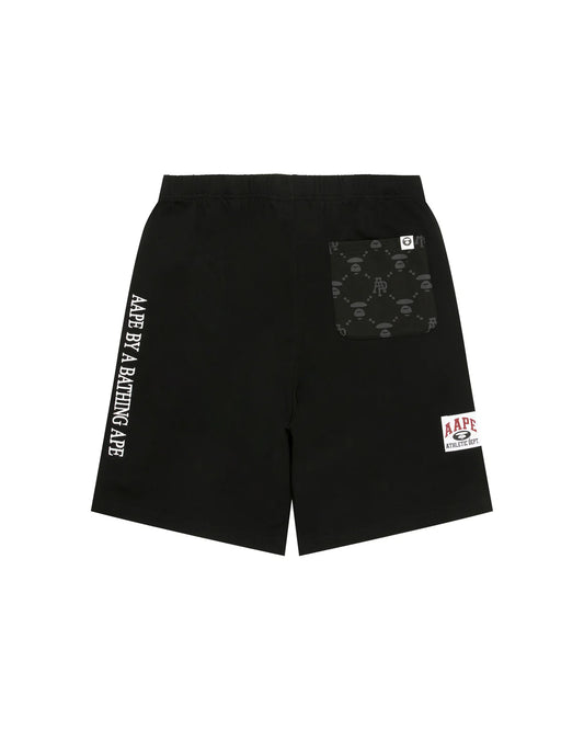 AAPENOW moonface logo sweat shorts
