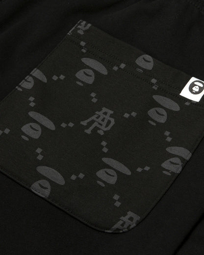 AAPENOW moonface logo sweat shorts