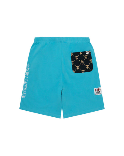 AAPENOW moonface logo sweat shorts