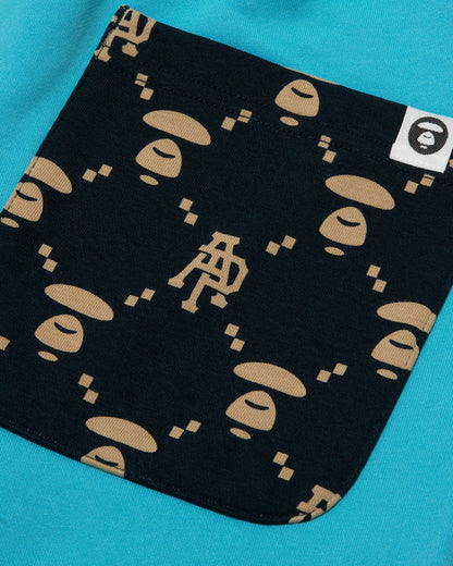 AAPENOW moonface logo sweat shorts