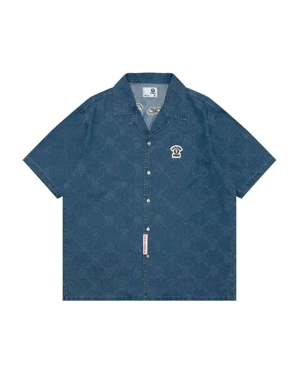 AAPENOW moonface logo monogram short sleeve shirt
