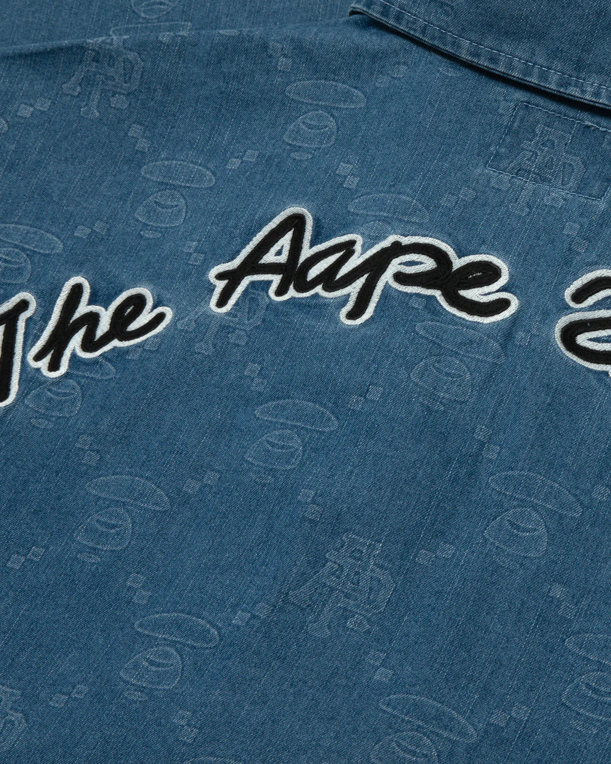 AAPENOW moonface logo monogram short sleeve shirt