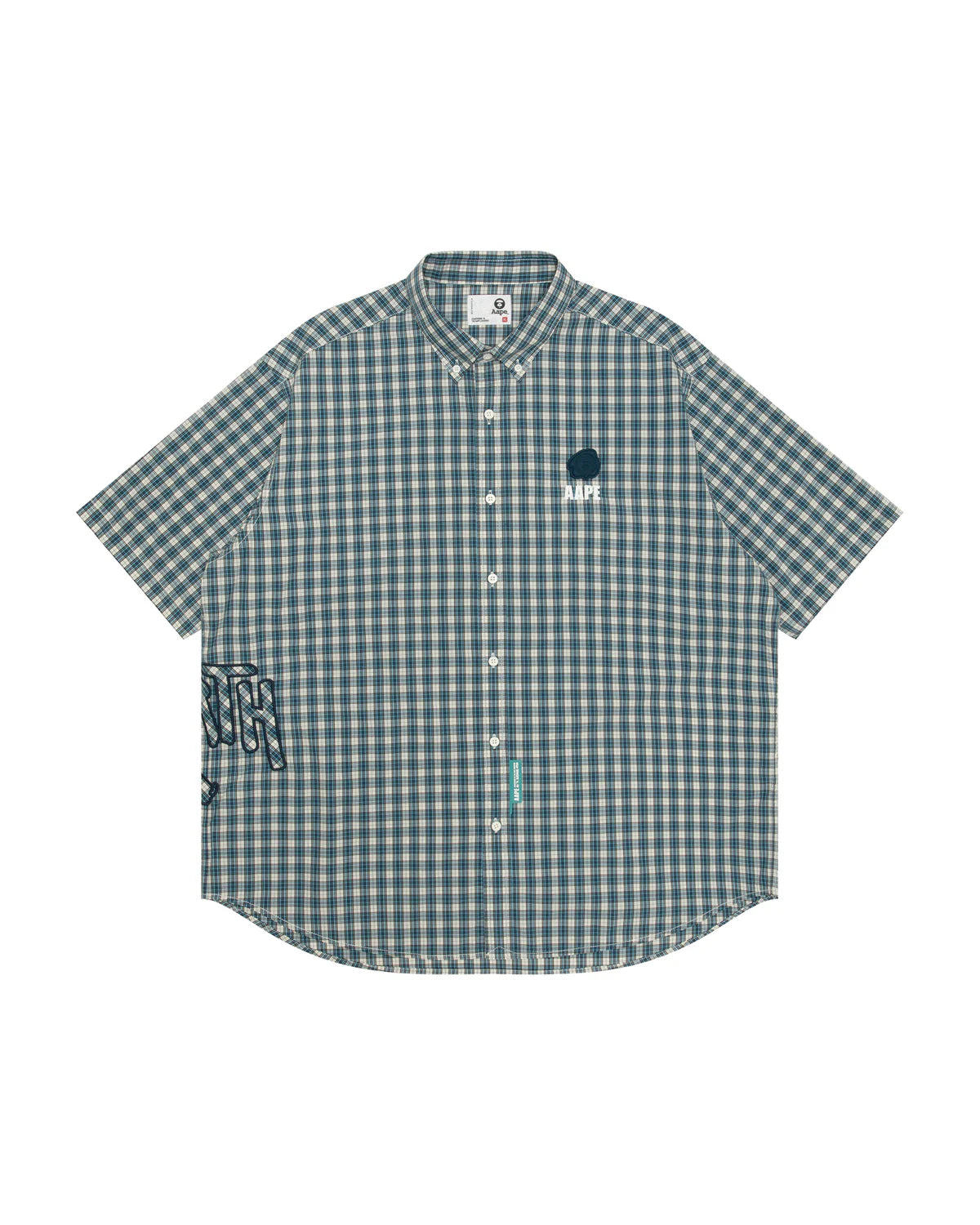 Moonface logo check shirt