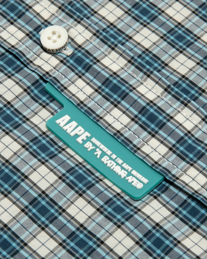 Moonface logo check shirt