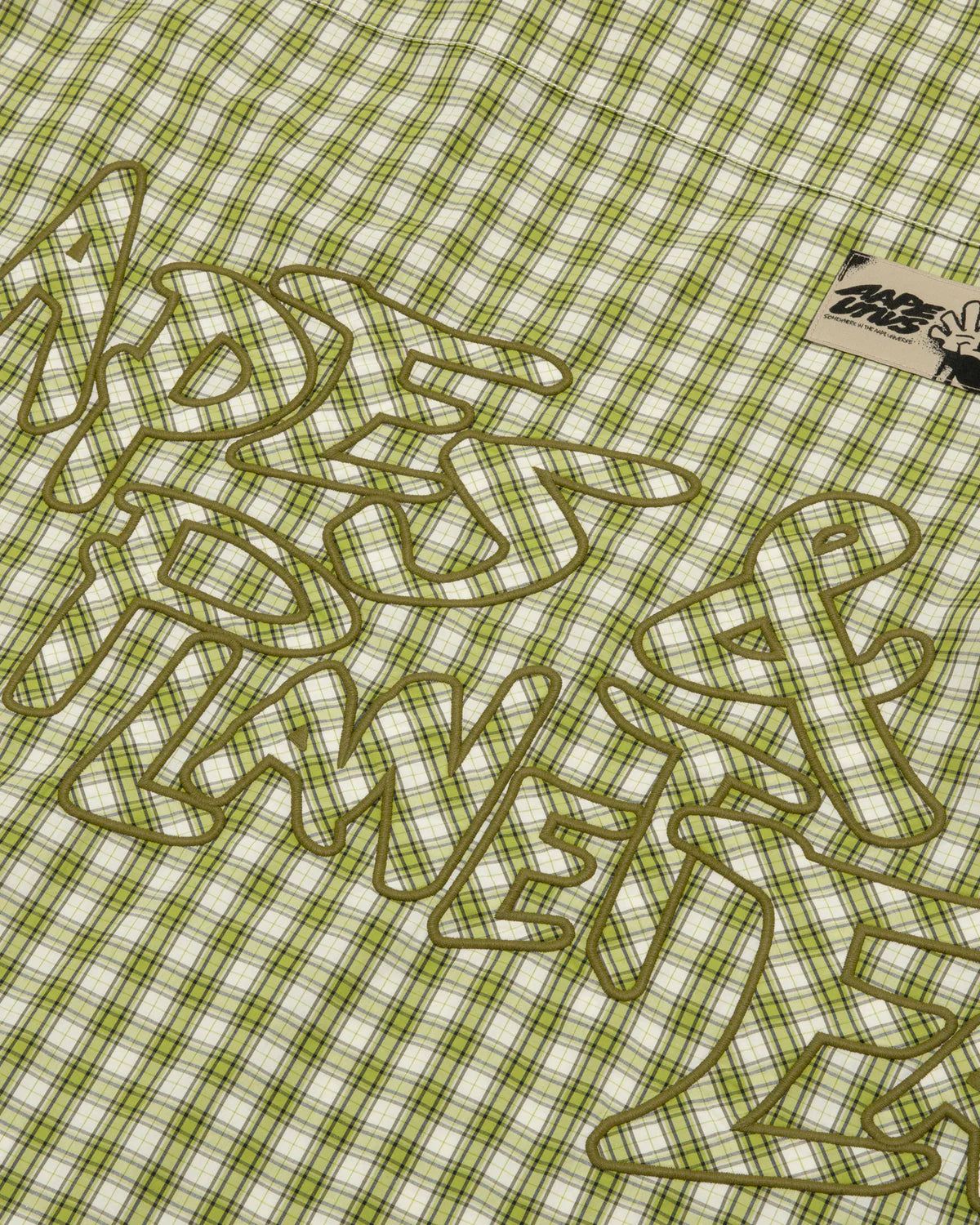 Moonface logo check shirt