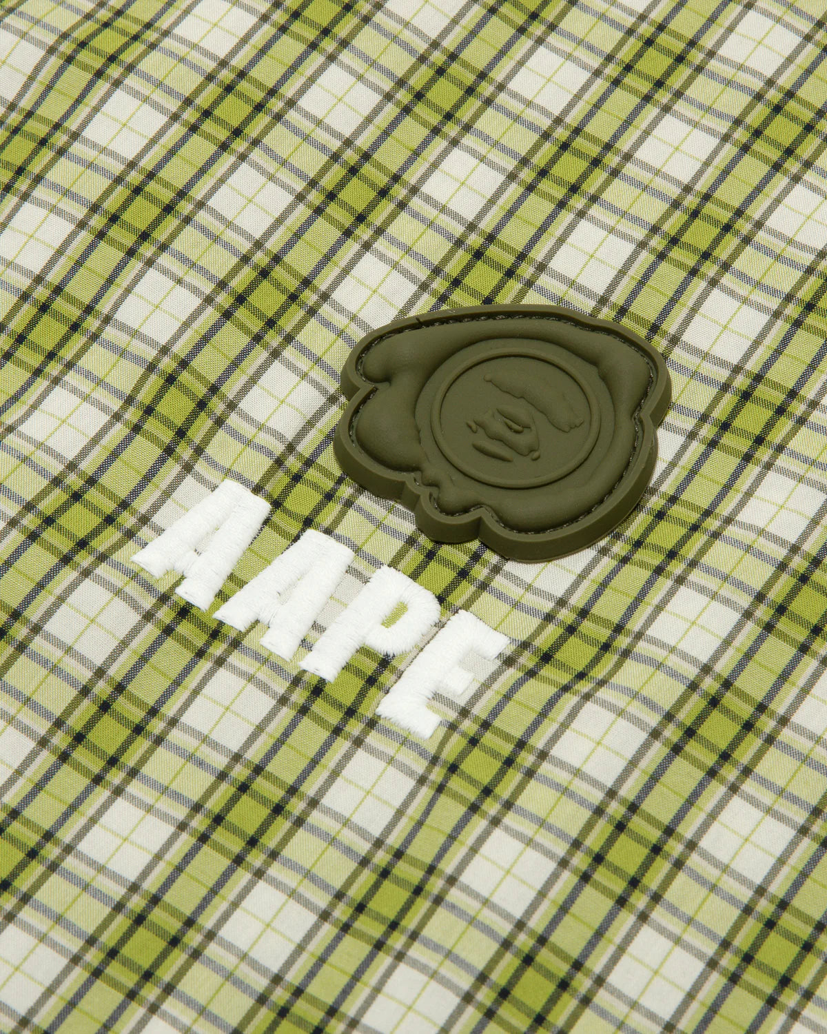 Moonface logo check shirt