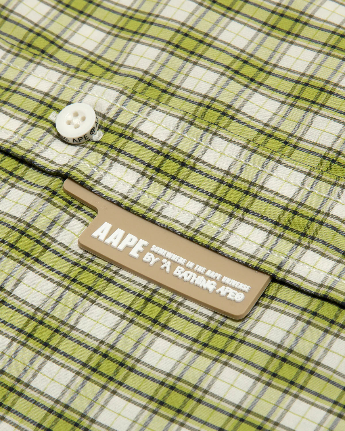 Moonface logo check shirt