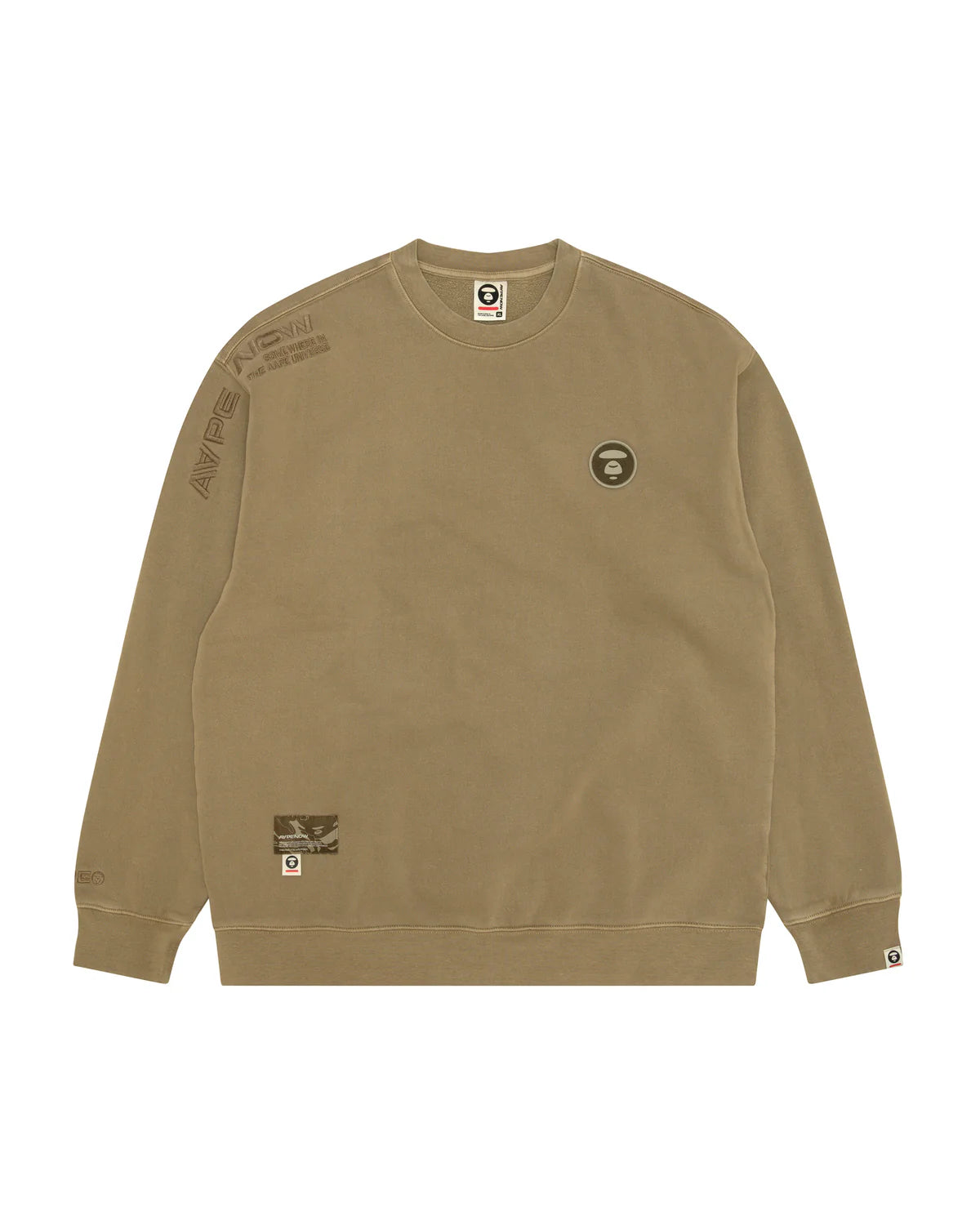 AAPENOW moonface logo crew neck sweatshirt