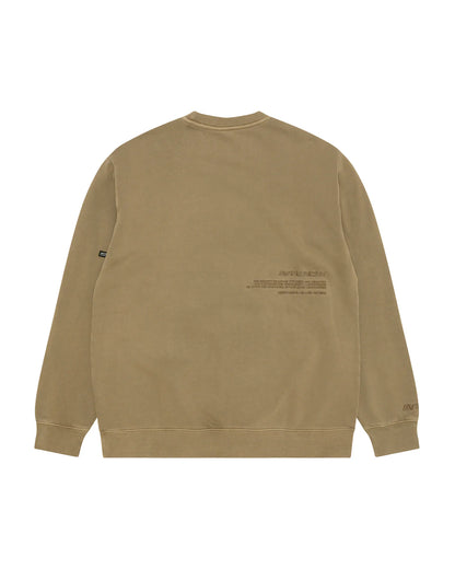AAPENOW moonface logo crew neck sweatshirt