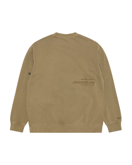 AAPENOW moonface logo crew neck sweatshirt