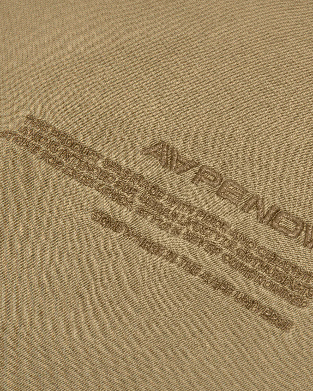 AAPENOW moonface logo crew neck sweatshirt