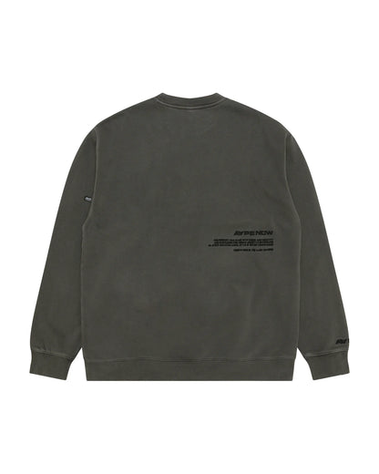 AAPENOW moonface logo crew neck sweatshirt