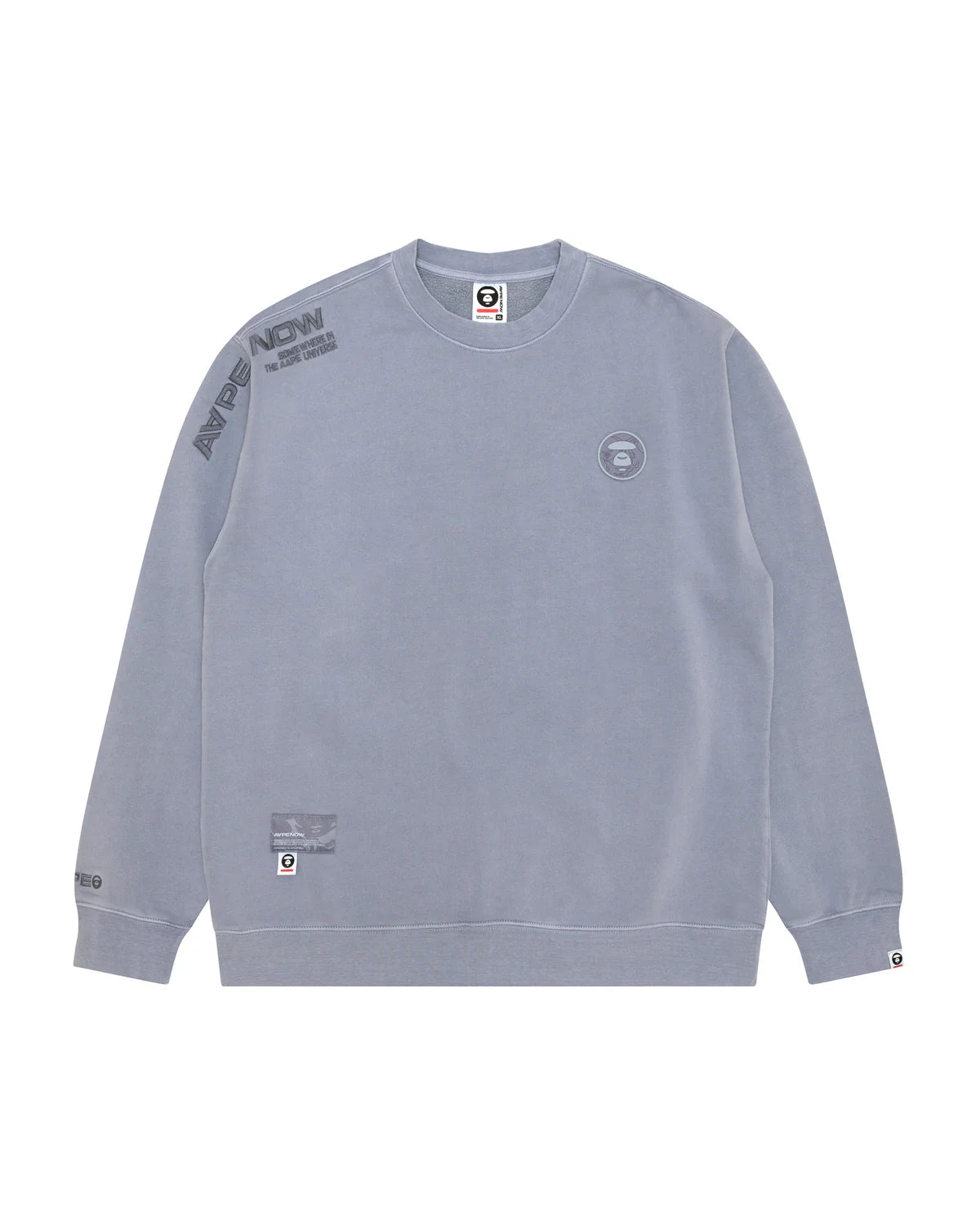 AAPENOW moonface logo crew neck sweatshirt