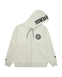 Moonface logo zip-up hoodie