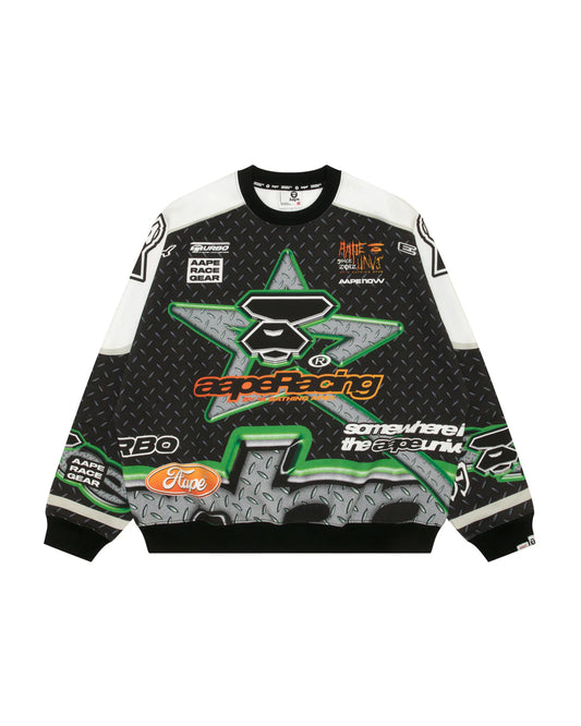 Moonface logo racing sweatshirt