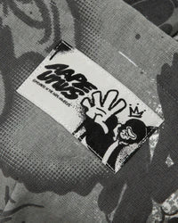 Graffiti logo-print zip-up hoodie