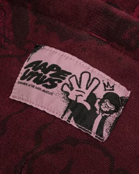 AAPEUNVS graffiti print zip-up hoodie