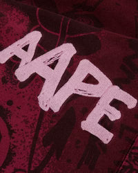 AAPEUNVS graffiti print zip-up hoodie