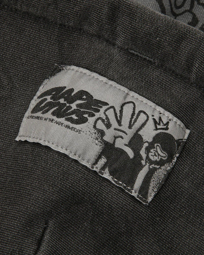 AAPEUNVS graffiti print zip-up hoodie