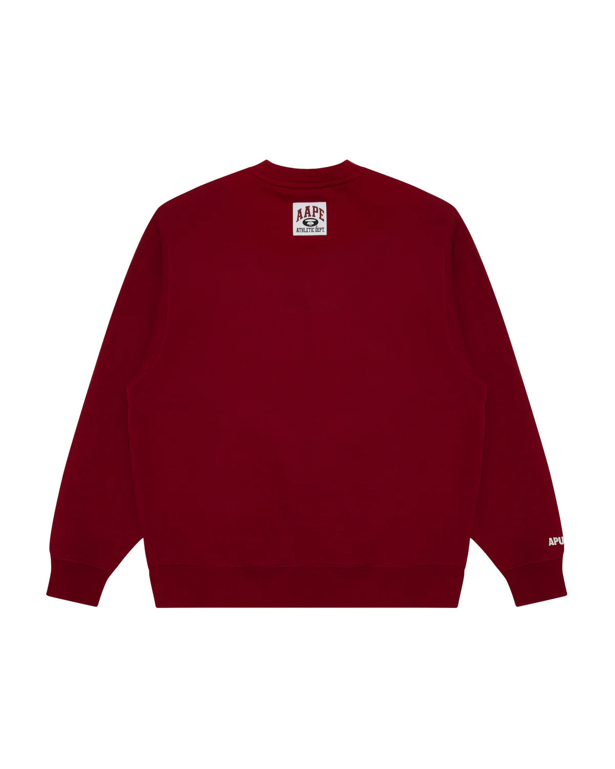 Logo patch crew neck sweatshirt